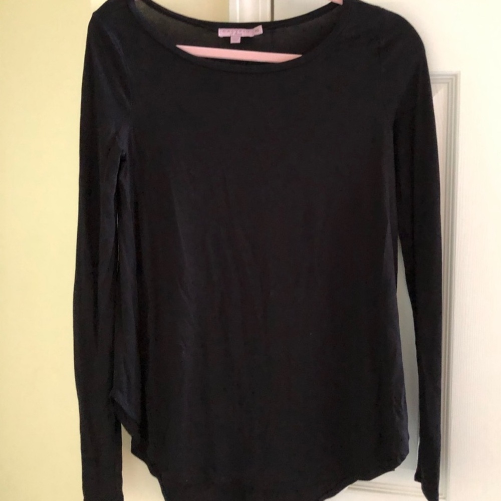 CALYPSO ST. BARTH Maddie Long Sleeve Silk blend Top, Size Small